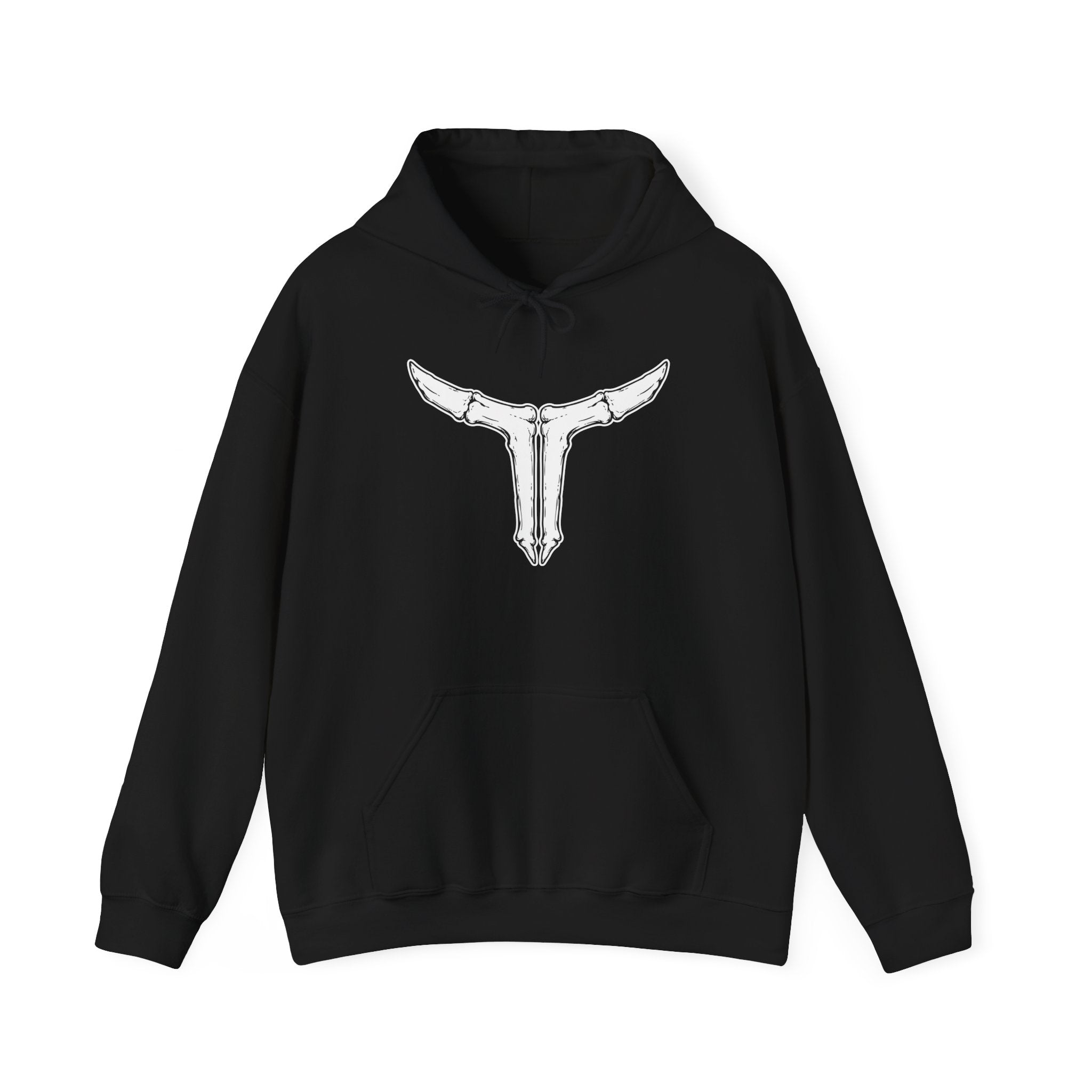 Longhorn Skull Hoodie – Western Cowboy Graphic Sweatshirt