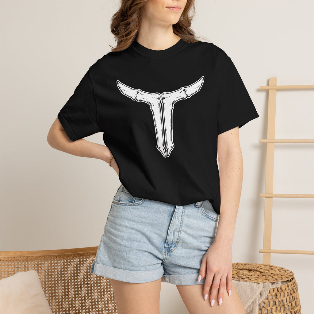 Longhorn Skull T-Shirt — Western Cow Skull Graphic Tee